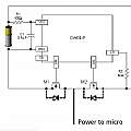 Power micro from middle of circuit