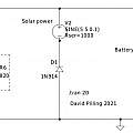 Solar power with reverse current diode